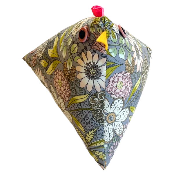 Floral Chicken Pin Cushion