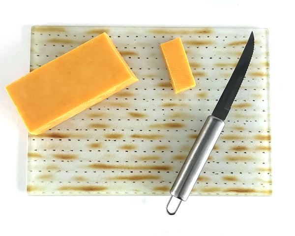 Glass Cutting Board - Passover Matzoh