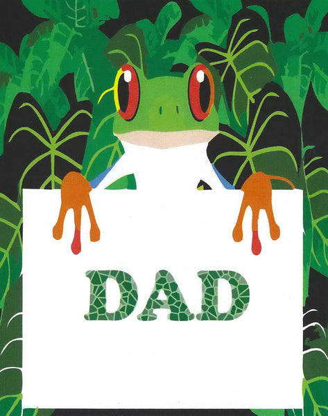 Father's Day Greeting Card - Frog