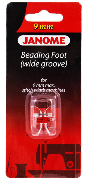 Janome Beading Foot (Wide Groove) - For 9mm Max Stitch Width Machines   #202098007