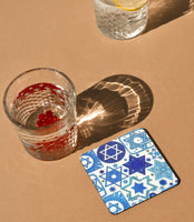 Coasters - Tossed Stars (White)