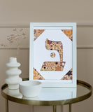 Bet - Hebrew Letter Download (Tossed Stars - Beige)