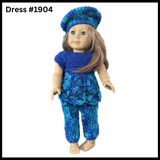 18 Inch Crocheted Doll Pant Set #1904