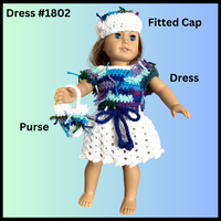 18 Inch Doll Funky Crocheted Dress Set #1802