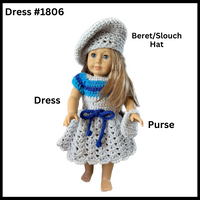 18 Inch Doll Crocheted Dress Set #1806