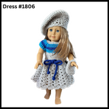 18 Inch Doll Crocheted Dress Set #1806