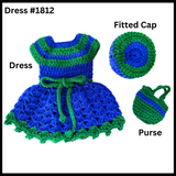 18 Inch Doll Crocheted Dress Set #1812