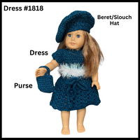 18 Inch Doll Crocheted Dress Set #1818