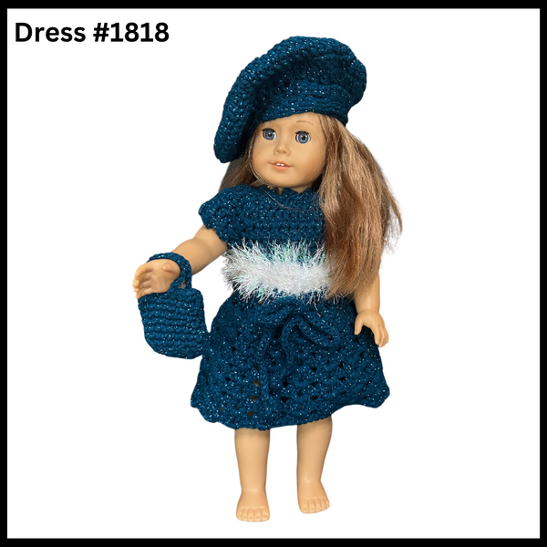 18 Inch Doll Crocheted Dress Set #1818