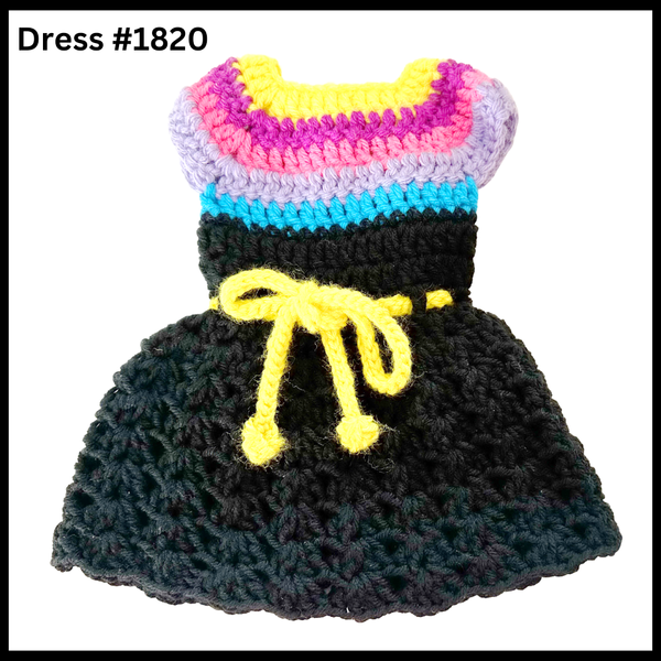 18 Inch Crocheted Doll Dress #1820