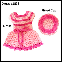 18 Inch Crocheted Doll Dress #1828