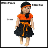 18 Inch Crocheted Doll Dress Set #1836