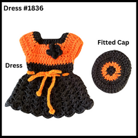 18 Inch Crocheted Doll Dress Set #1836