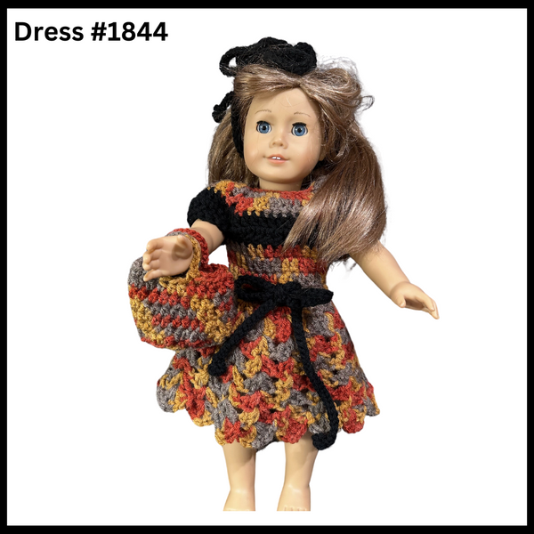 18 Inch Doll Crocheted Dress Set #1844