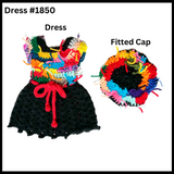 18 Inch Funky Doll Crocheted Dress Set #1850
