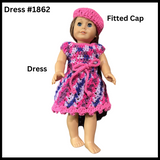 18 Inch Crocheted Doll Dress Set #1862