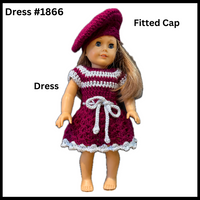 18 Inch Doll Crocheted Dress Set #1866