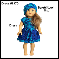 18 Inch Doll Crocheted Dress Set #1870