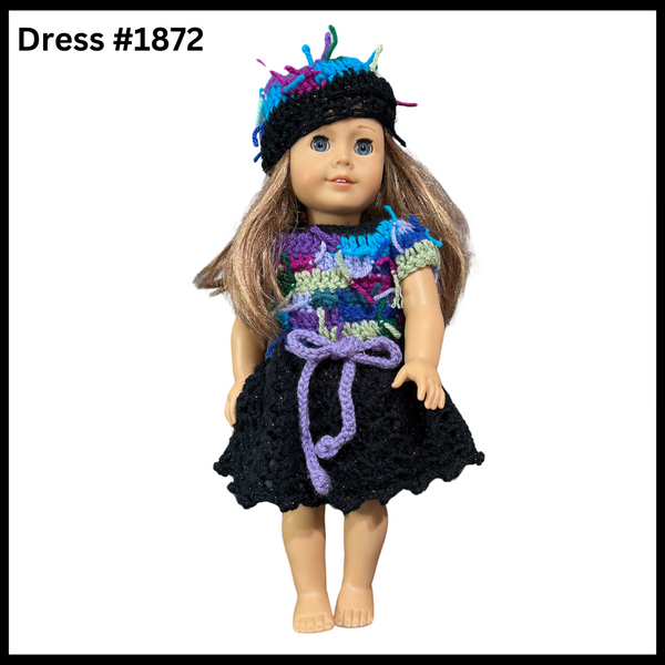 18 Inch Funky Doll Crocheted Dress Set #1872