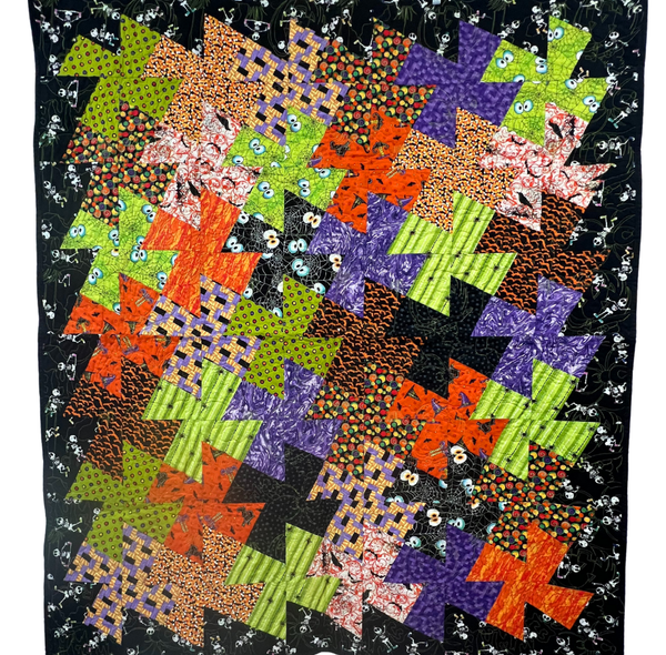 Halloween Twister Quilt / Wall Hanging - ONLY 1 AVAILABLE!