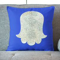 Jewish Die Cut Fusible Applique - Silver Hamsa