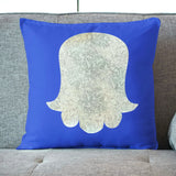 Jewish Die Cut Fusible Applique - Silver Hamsa