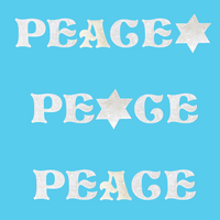 Jewish Fused Applique - PEACE