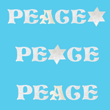 Jewish Fused Applique - PEACE
