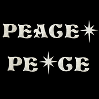 Christmas Fused Applique Word - PEACE