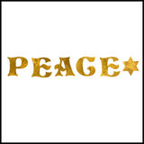 Jewish Fused Applique - PEACE