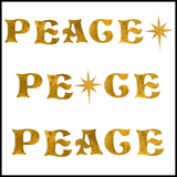 Christmas Fused Applique Word - PEACE