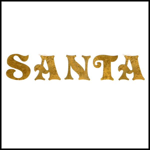 Christmas Laser Cut Fusible Applique - SANTA