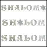 Jewish Laser Cut Fusible Applique - SHALOM