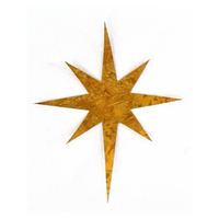 Fused Applique Stars of Bethlehem - 5-1/2 x 6-1/2