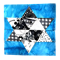 U FINISH IT - Black and White Stars on Batik #2