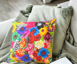 U FINISH IT - Fused Floral Applique Block #4  -  13x13