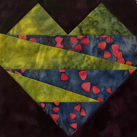 U FINISH IT - Batik Paper-Pieced Hearts - Set of 3