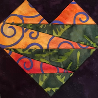 U FINISH IT - Batik Paper-Pieced Hearts - Set of 3