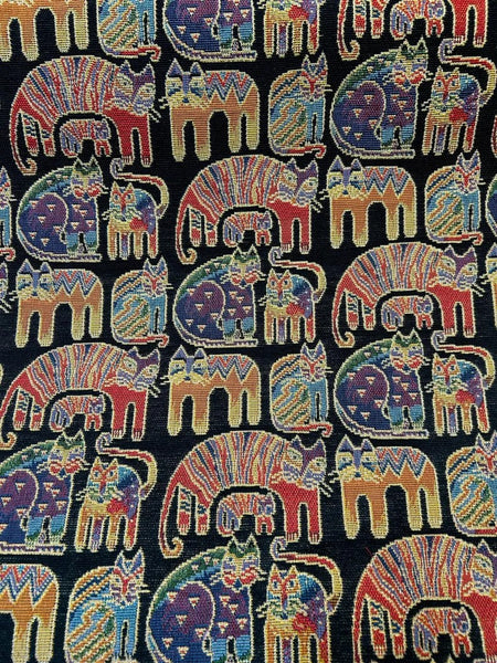Laurel Burch Cat Tapestry-1/2 YD
