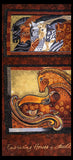 Laurel Burch Embracing Horses Panel  - 3 LEFT