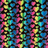 Pastel Hearts - 2-1/2 YDS