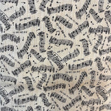 Music Fabric - 2-7/8 YDS