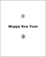 Jewish New Years Greeting Card - Apple With Stars