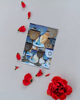 Jewish New Years Greeting Card - Goblets