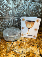 Jewish New Years Greeting Card - Golden Goblet