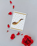 Jewish New Years Greeting Card - Shofar & Stars