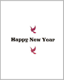 Jewish New Years Greeting Card - Watercolor Dove