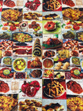 Quilted Fay's Deli Jewish Food Fabric (57"/58")