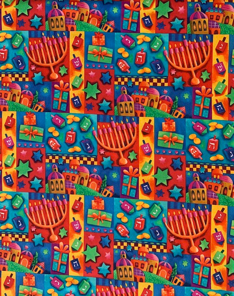 Channukkah Patchwork - 3/4 YD