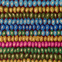 Bead Stripe - Moss - 6 YDS